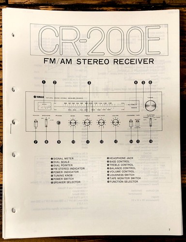 Yamaha 200e ricevitore - yamaha, cr-200e